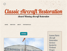 Tablet Screenshot of classicaircraftrestoration.com